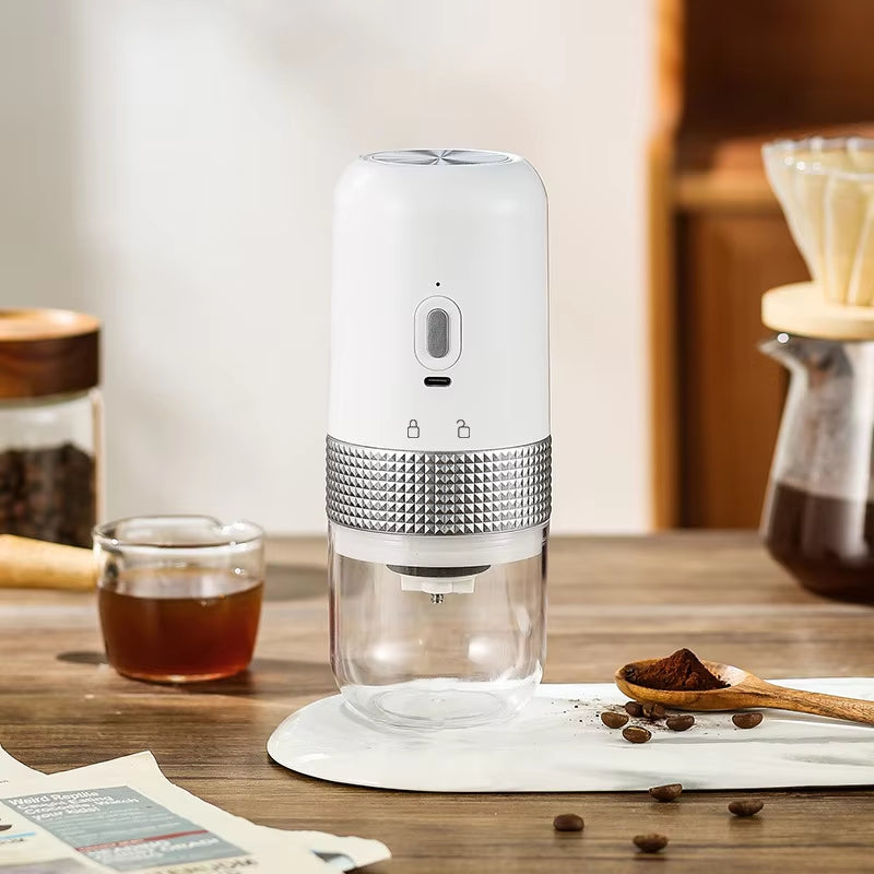 Electric USB Coffee Grinder: Professional Ceramic Mill for Perfectly Ground Coffee Beans Anywhere