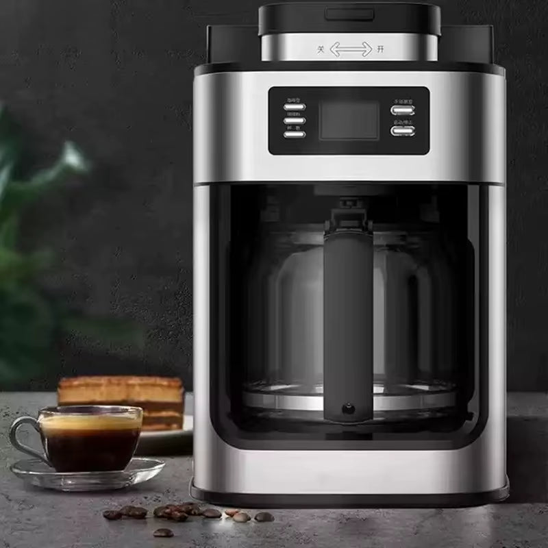 Experience Barista-Level Coffee at Home with Our Fully Automatic Freshly Ground Coffee Machine - Perfect for American Drip Coffee Lovers!