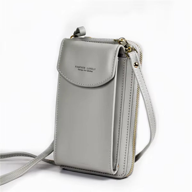 Stylish Women's PU Clutch: Versatile Cell Phone Bag with Spacious Card Holders