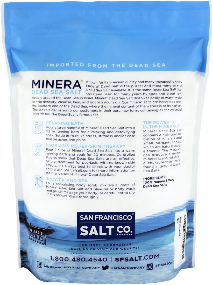 Indulge in Luxurious Soaking with 19 Lbs of Pure Dead Sea Salt – Fast-Dissolving, Unscented Salt for Skin Nourishment and Relaxation