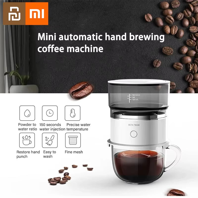 Experience Barista-Quality Coffee Anywhere with the Youpin Mini Hand-Pressed Coffee Maker - Your Ultimate Portable Coffee Brewer!