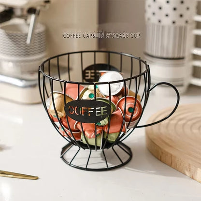 Stylish Multi-Purpose Coffee Capsule Holder - Large Capacity Irregular Shape Storage for Your Coffee Essentials