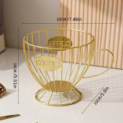Stylish Multi-Purpose Coffee Capsule Holder - Large Capacity Irregular Shape Storage for Your Coffee Essentials