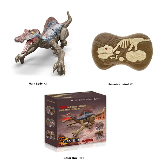 Exciting 2.4Ghz Remote Control Dinosaur Robot - Walking, Roaring, and Perfect for Kids' Birthdays and Christmas!