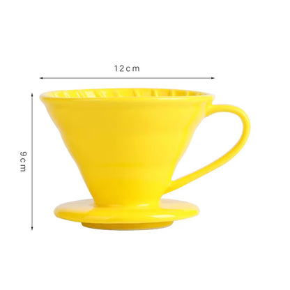 Elevate Your Coffee Experience with Our Reusable Ceramic Pour Over Coffee Dripper - Perfect for Espresso, Moka Pots, and More!
