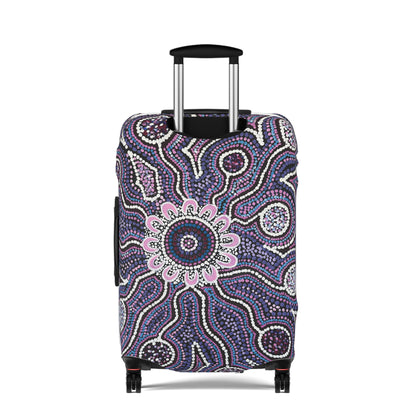Aboriginal Inspired Luggage Cover – Cultural Tribal Travel Protector