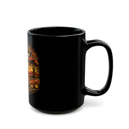 Spirit of the Land Mug — Aboriginal Dot Art Landscape Coffee Cup (11oz/15oz)