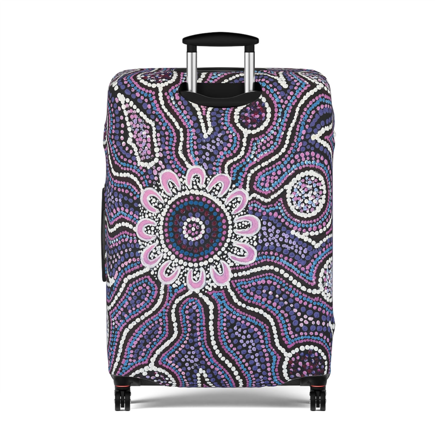 Aboriginal Inspired Luggage Cover – Cultural Tribal Travel Protector