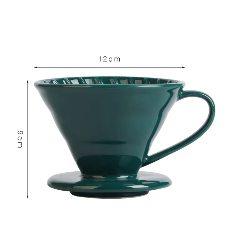 Elevate Your Coffee Experience with Our Reusable Ceramic Pour Over Coffee Dripper - Perfect for Espresso, Moka Pots, and More!