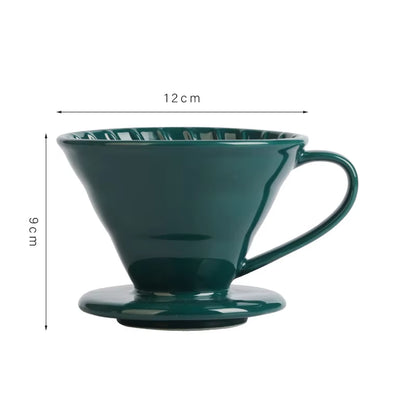 Elevate Your Coffee Experience with Our Reusable Ceramic Pour Over Coffee Dripper - Perfect for Espresso, Moka Pots, and More!