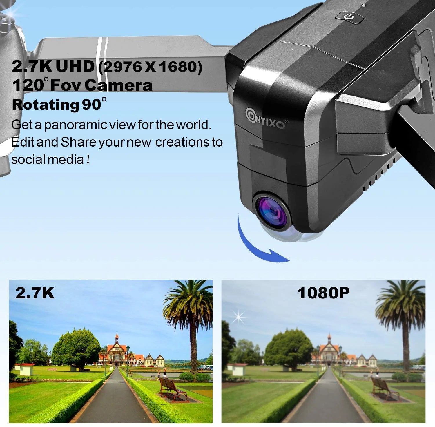 Unleash Your Creativity with the F24 Pro 4K UHD Foldable Drone - Capture Stunning Aerial Footage with GPS, 30-Min Flight Time, and Intelligent Features!