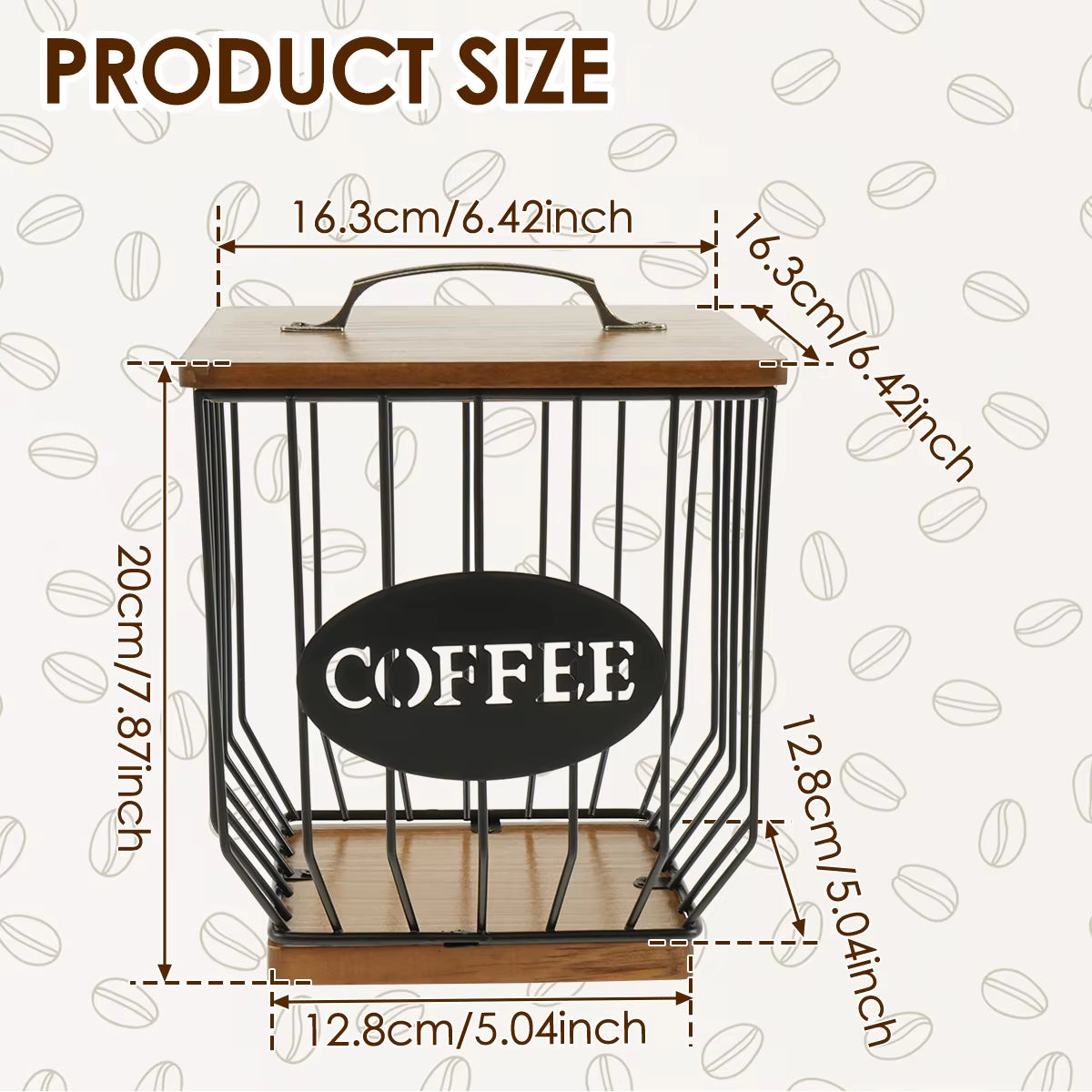 Elevate Your Coffee Experience with Our Large Capacity Coffee Organizer - Stylish and Versatile Coffee Storage Rack for Home and Office