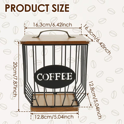 Elevate Your Coffee Experience with Our Large Capacity Coffee Organizer - Stylish and Versatile Coffee Storage Rack for Home and Office