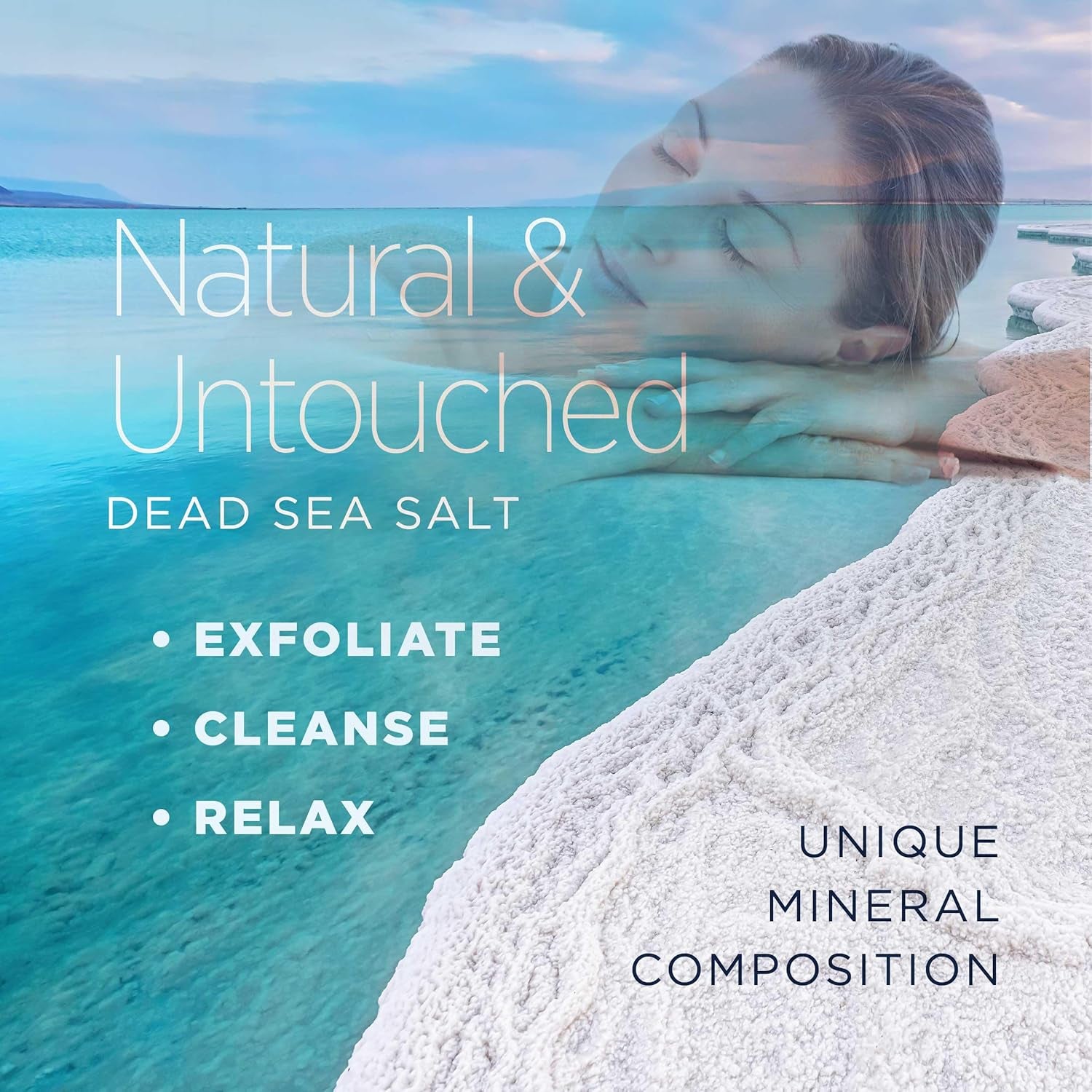 Indulge in Luxurious Soaking with 19 Lbs of Pure Dead Sea Salt – Fast-Dissolving, Unscented Salt for Skin Nourishment and Relaxation