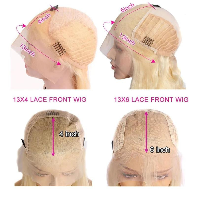 Unleash Your Glam with Hot Star 613 Blonde Body Wave Wigs - 180% Density, HD Transparent Lace Frontal!