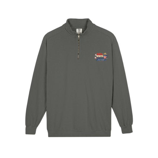 Patriotic "Red, White & Brew" Quarter-Zip Sweatshirt — 250 Years Celebration