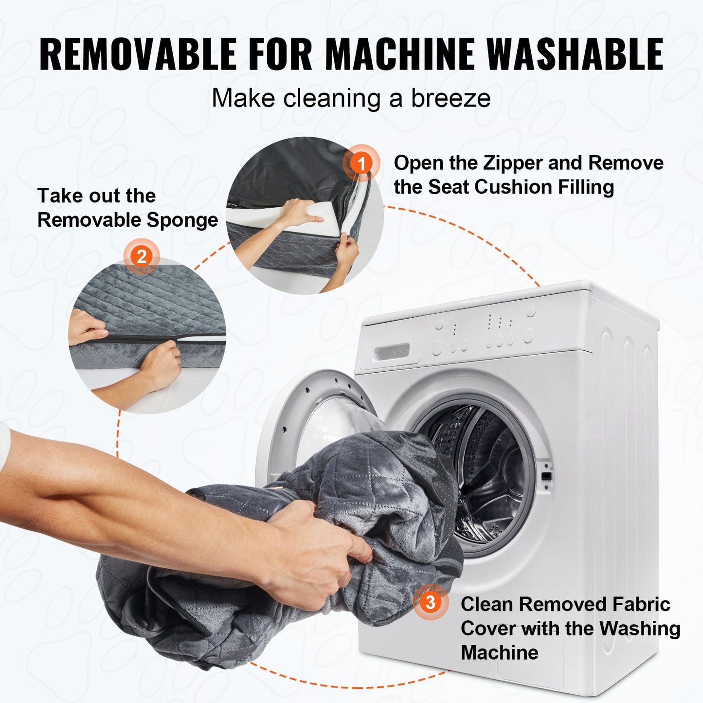 Elevate Your Pet's Travel Experience with the VEVOR Dog Booster Car Seat - Perfect for Medium to Large Dogs Up to 55 Lbs in Gray