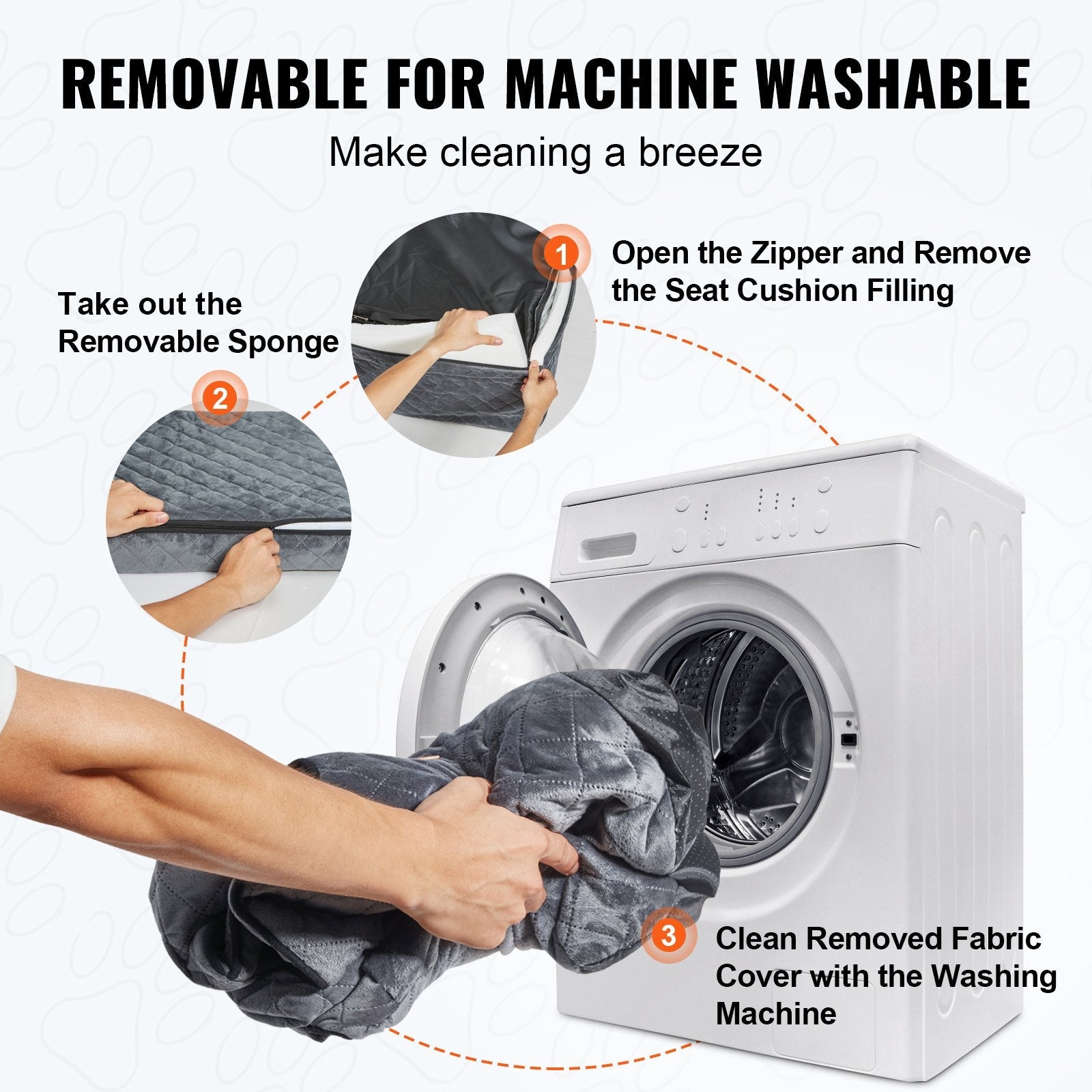 Elevate Your Pet's Travel Experience with the VEVOR Dog Booster Car Seat - Perfect for Medium to Large Dogs Up to 55 Lbs in Gray