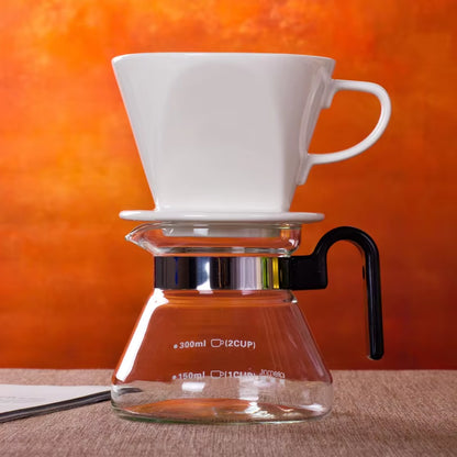 Elevate Your Coffee Experience with Our Reusable Ceramic Pour Over Coffee Dripper - Perfect for Espresso, Moka Pots, and More!