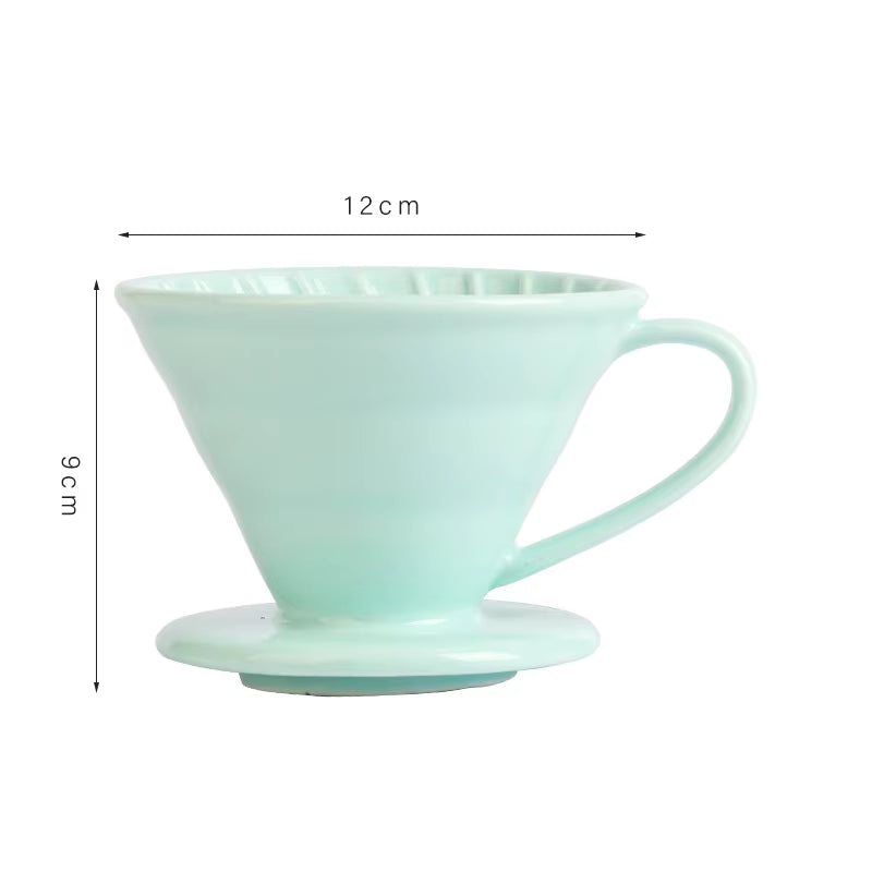 Elevate Your Coffee Experience with Our Reusable Ceramic Pour Over Coffee Dripper - Perfect for Espresso, Moka Pots, and More!