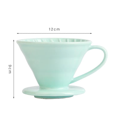 Elevate Your Coffee Experience with Our Reusable Ceramic Pour Over Coffee Dripper - Perfect for Espresso, Moka Pots, and More!