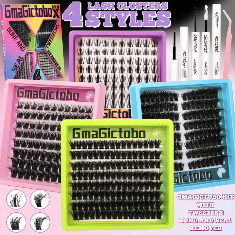 Transform Your Look with Our Waterproof Lash Clusters Gift Packs - 4 Stunning Styles for Effortless Beauty!