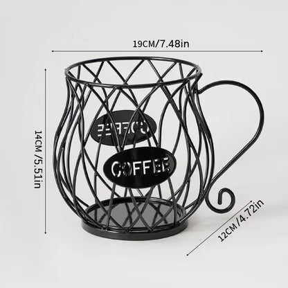 Stylish Multi-Purpose Coffee Capsule Holder - Large Capacity Irregular Shape Storage for Your Coffee Essentials