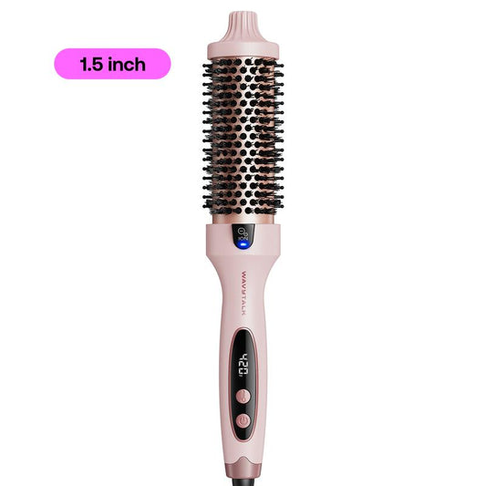 Transform Your Hair with the Wavytalk Blowout Boost Ionic Thermal Brush - 1.5 Inch with LED Display for All Hair Types