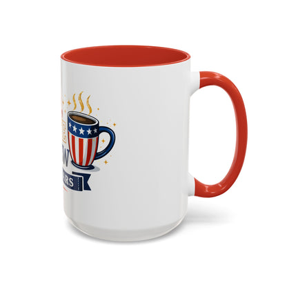 Red, White & Brew Coffee Mug — 250 Years Patriotic 11/15oz Accent Mug