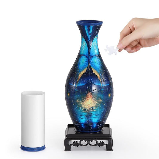 WOWSOME 3D Puzzle Vase - A Unique Art Jar for Home Decoration and Flower Arrangements, Perfect Gift for Moms and Puzzle Lovers!