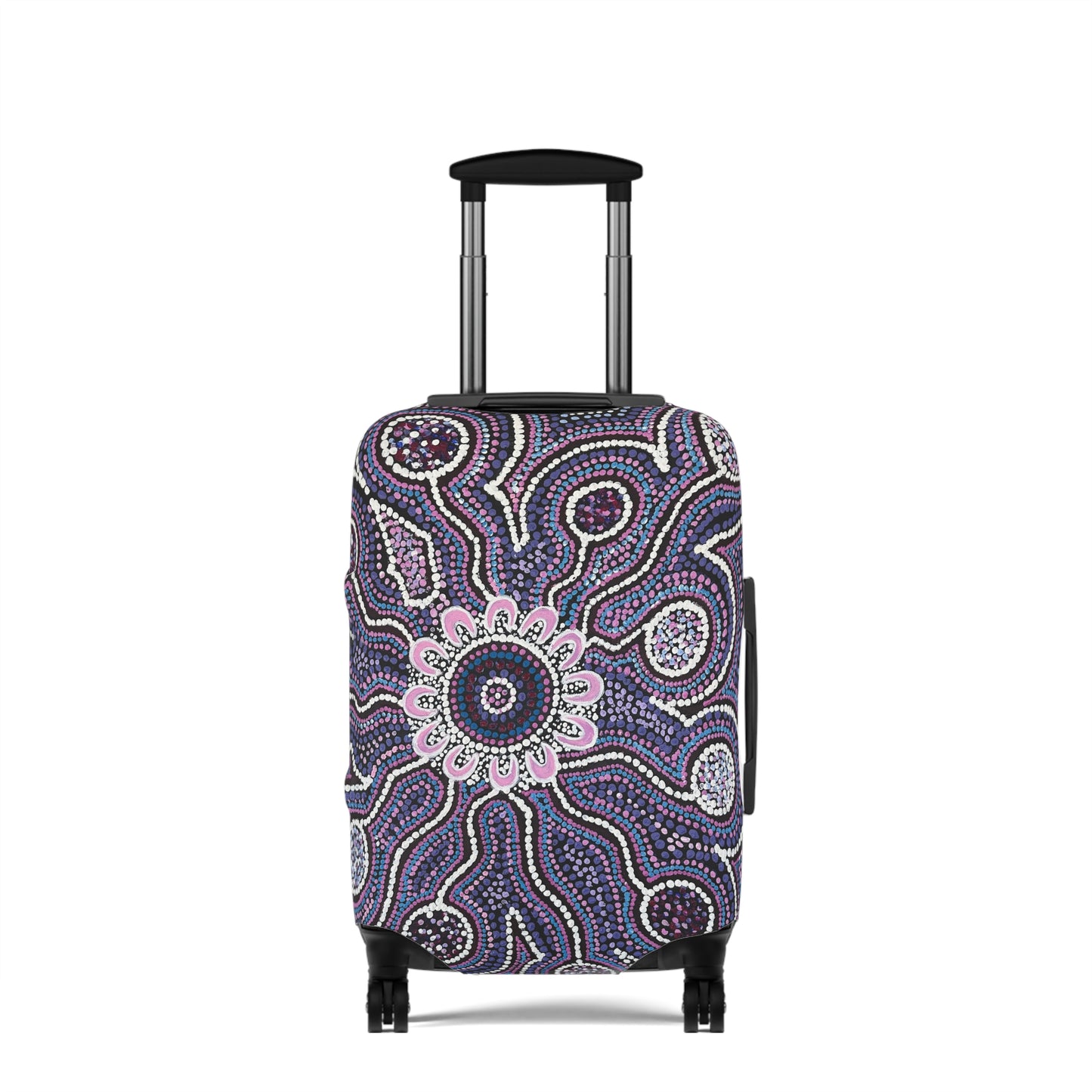 Aboriginal Inspired Luggage Cover – Cultural Tribal Travel Protector