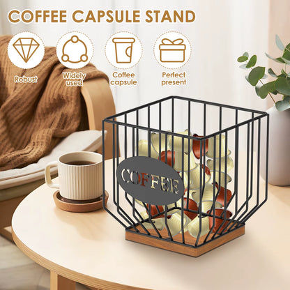 Elevate Your Coffee Experience with Our Large Capacity Coffee Organizer - Stylish and Versatile Coffee Storage Rack for Home and Office