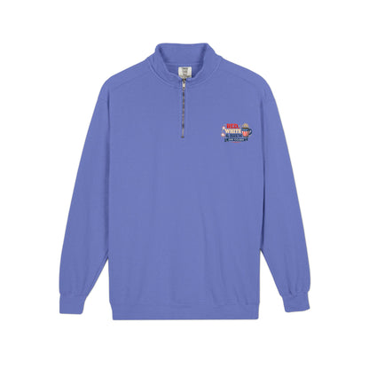 Patriotic "Red, White & Brew" Quarter-Zip Sweatshirt — 250 Years Celebration