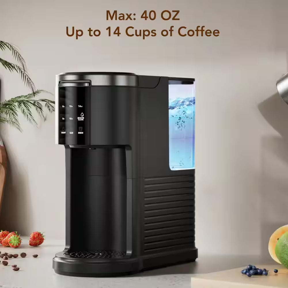 Experience Barista-Quality Coffee at Home with the COWSAR 2.0 2-In-1 Single Serve Drip Coffee Maker - Brew K-Cups and Ground Coffee Effortlessly in Sleek Black
