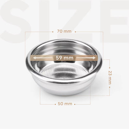 Elevate Your Espresso Experience with the Universal 58MM Stainless Steel Bottomless Portafilter Handle