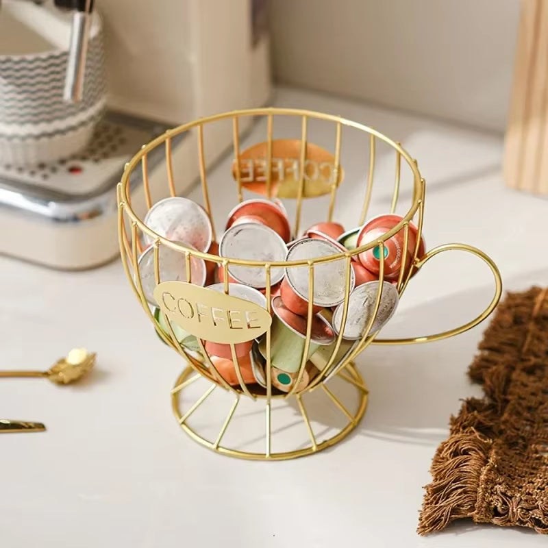 Stylish Multi-Purpose Coffee Capsule Holder - Large Capacity Irregular Shape Storage for Your Coffee Essentials