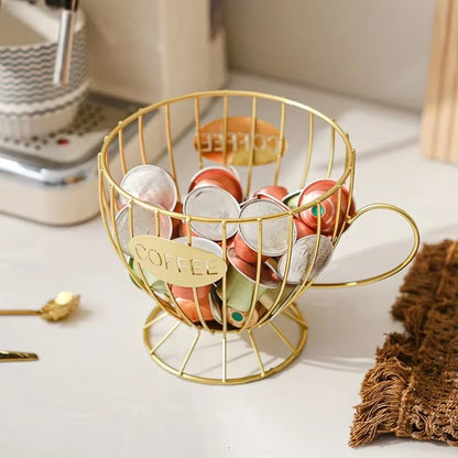 Stylish Multi-Purpose Coffee Capsule Holder - Large Capacity Irregular Shape Storage for Your Coffee Essentials