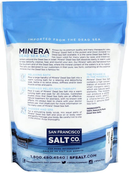Indulge in Luxurious Soaking with 19 Lbs of Pure Dead Sea Salt – Fast-Dissolving, Unscented Salt for Skin Nourishment and Relaxation