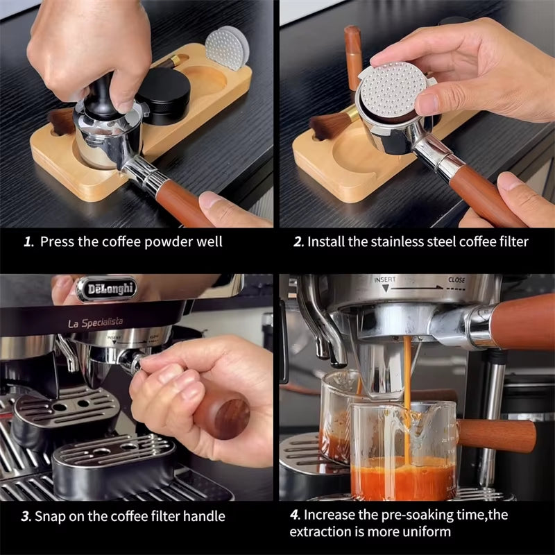 Experience Barista-Quality Brews with Our 51/53/58mm Reusable Stainless Steel Espresso Coffee Screen - Perfect for Home & Coffee Lovers!