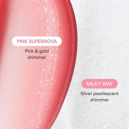 Laneige Lip Glowy Balm Stardust Duo - Experience Luminous Hydration with Pink Supernova and Milky Way Shades