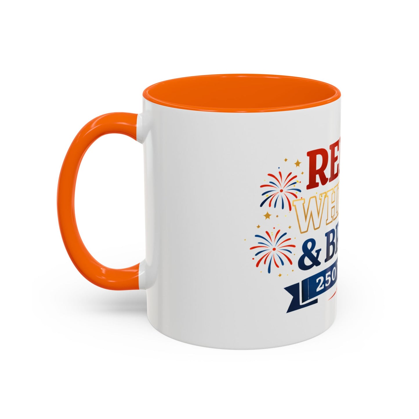Red, White & Brew Coffee Mug — 250 Years Patriotic 11/15oz Accent Mug