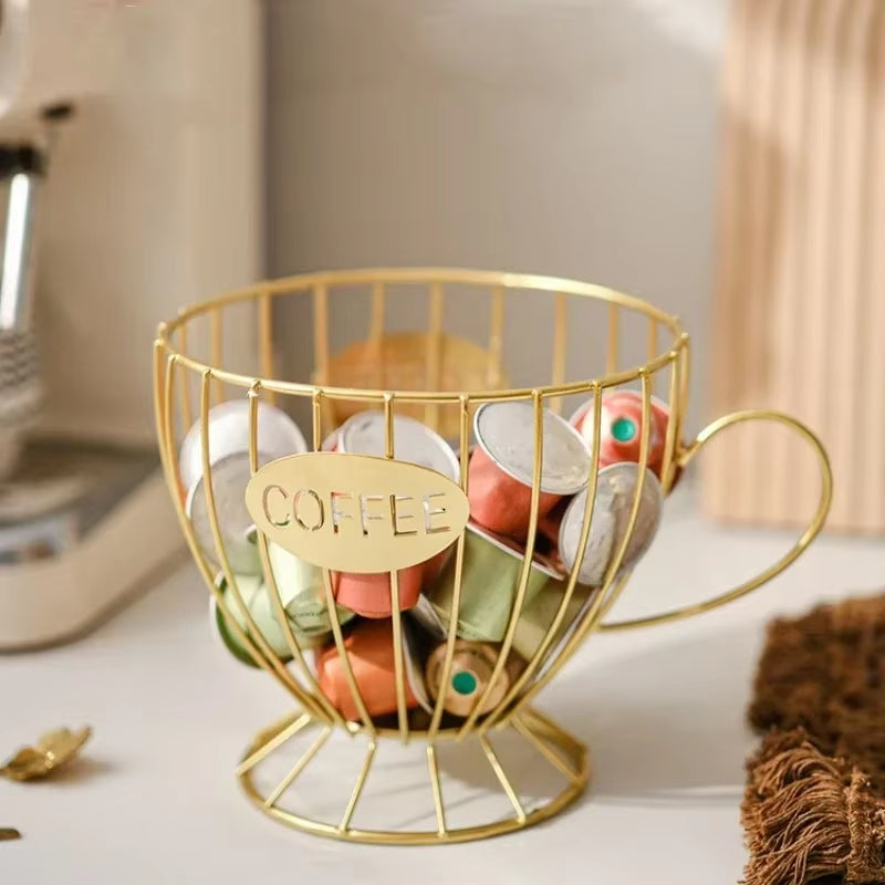 Stylish Multi-Purpose Coffee Capsule Holder - Large Capacity Irregular Shape Storage for Your Coffee Essentials