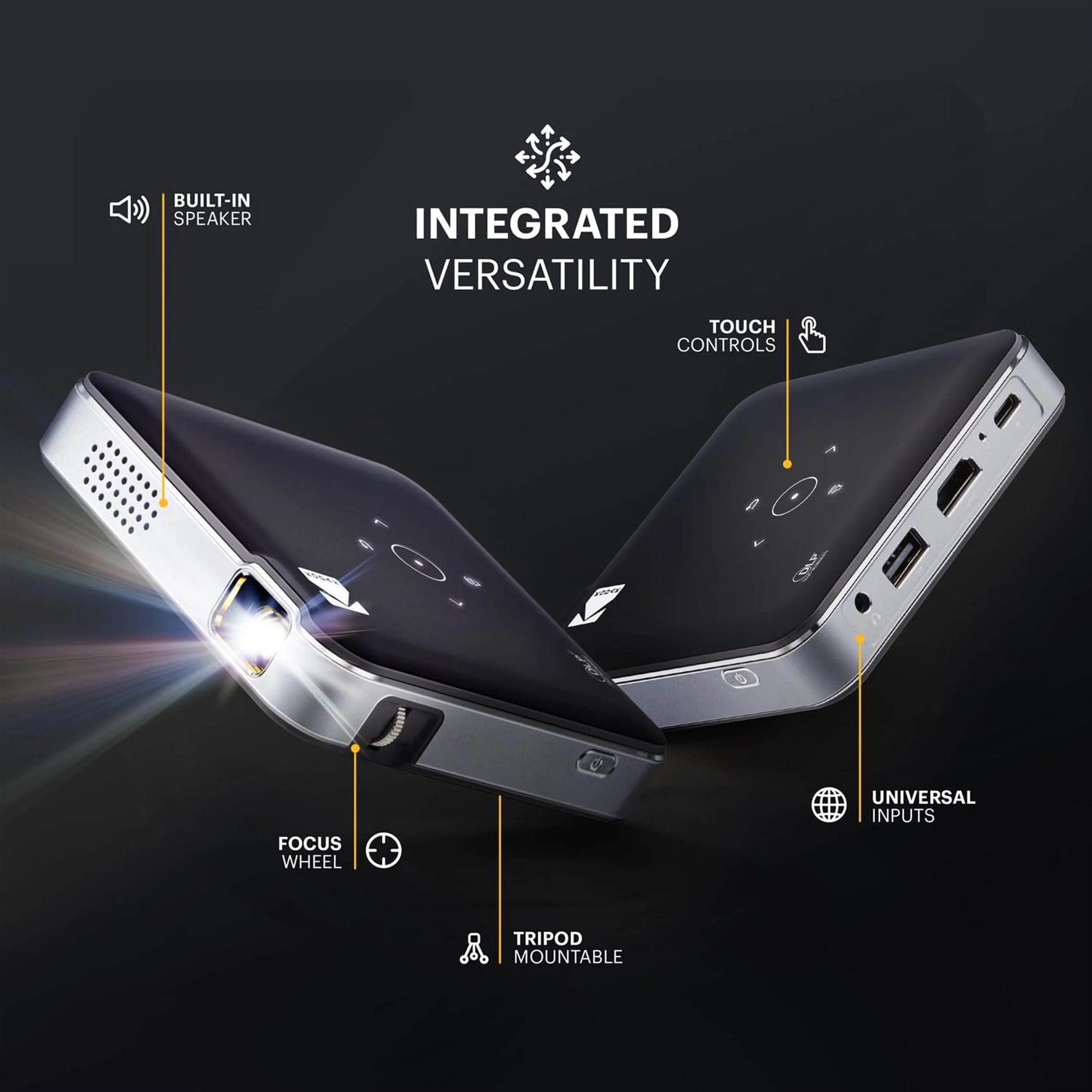 Luma 150 Pico Projector - Compact, High-Definition Projection with Built-In Speaker