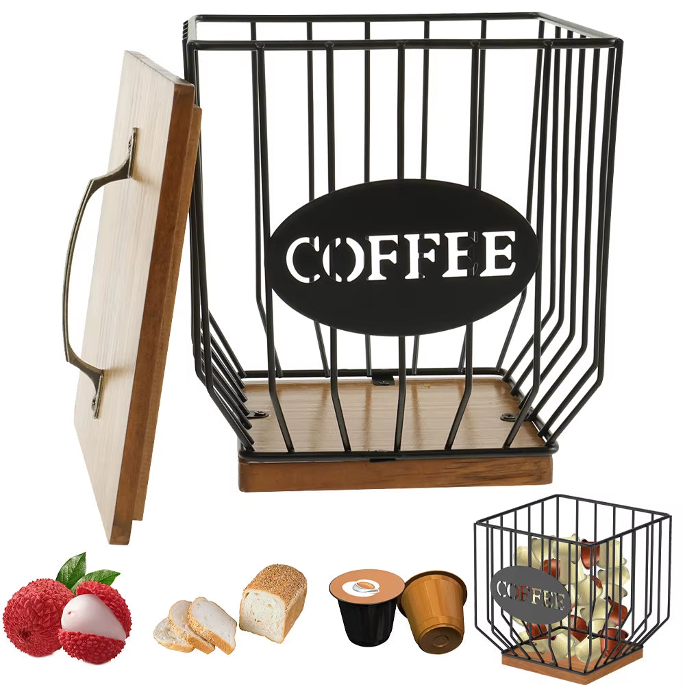 Elevate Your Coffee Experience with Our Large Capacity Coffee Organizer - Stylish and Versatile Coffee Storage Rack for Home and Office