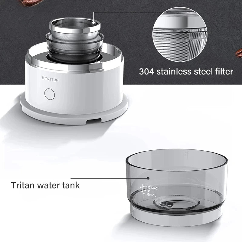Experience Barista-Quality Coffee Anywhere with the Youpin Mini Hand-Pressed Coffee Maker - Your Ultimate Portable Coffee Brewer!