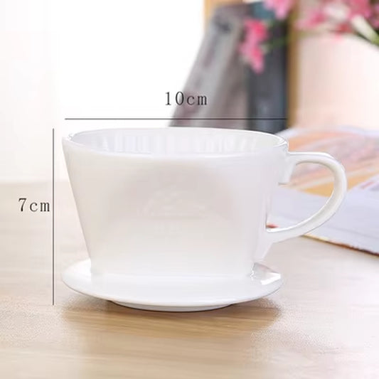 Elevate Your Coffee Experience with Our Reusable Ceramic Pour Over Coffee Dripper - Perfect for Espresso, Moka Pots, and More!