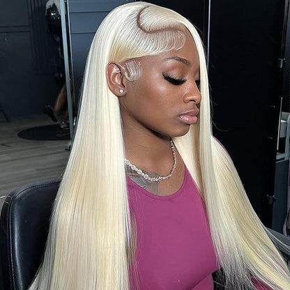 Unleash Your Glam with Hot Star 613 Blonde Body Wave Wigs - 180% Density, HD Transparent Lace Frontal!