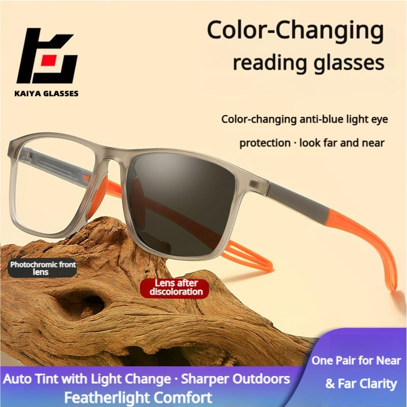 Revolutionary Frameless Smart Zoom Reading Glasses - Stylish High-Definition Vision with Blue Light Protection for Men & Women