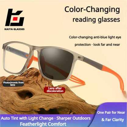 Revolutionary Frameless Smart Zoom Reading Glasses - Stylish High-Definition Vision with Blue Light Protection for Men & Women
