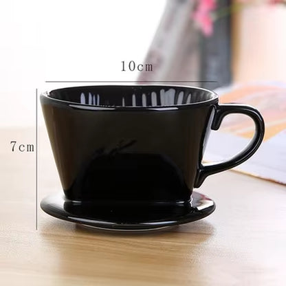 Elevate Your Coffee Experience with Our Reusable Ceramic Pour Over Coffee Dripper - Perfect for Espresso, Moka Pots, and More!